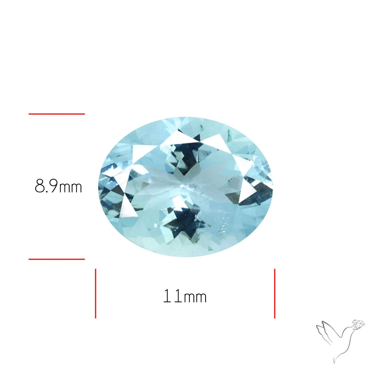 High Grade Aquamarine Faceted Fine Gemstone