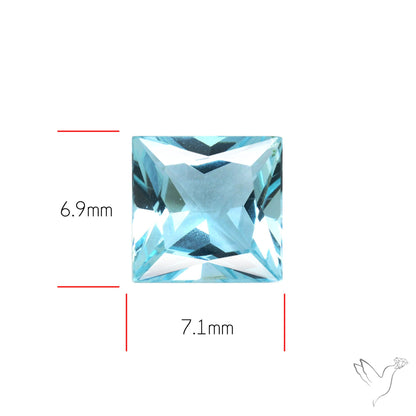 High Grade Aquamarine Faceted Fine Gemstone
