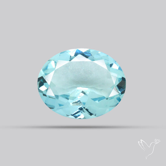High Grade Aquamarine Faceted Fine Gemstone
