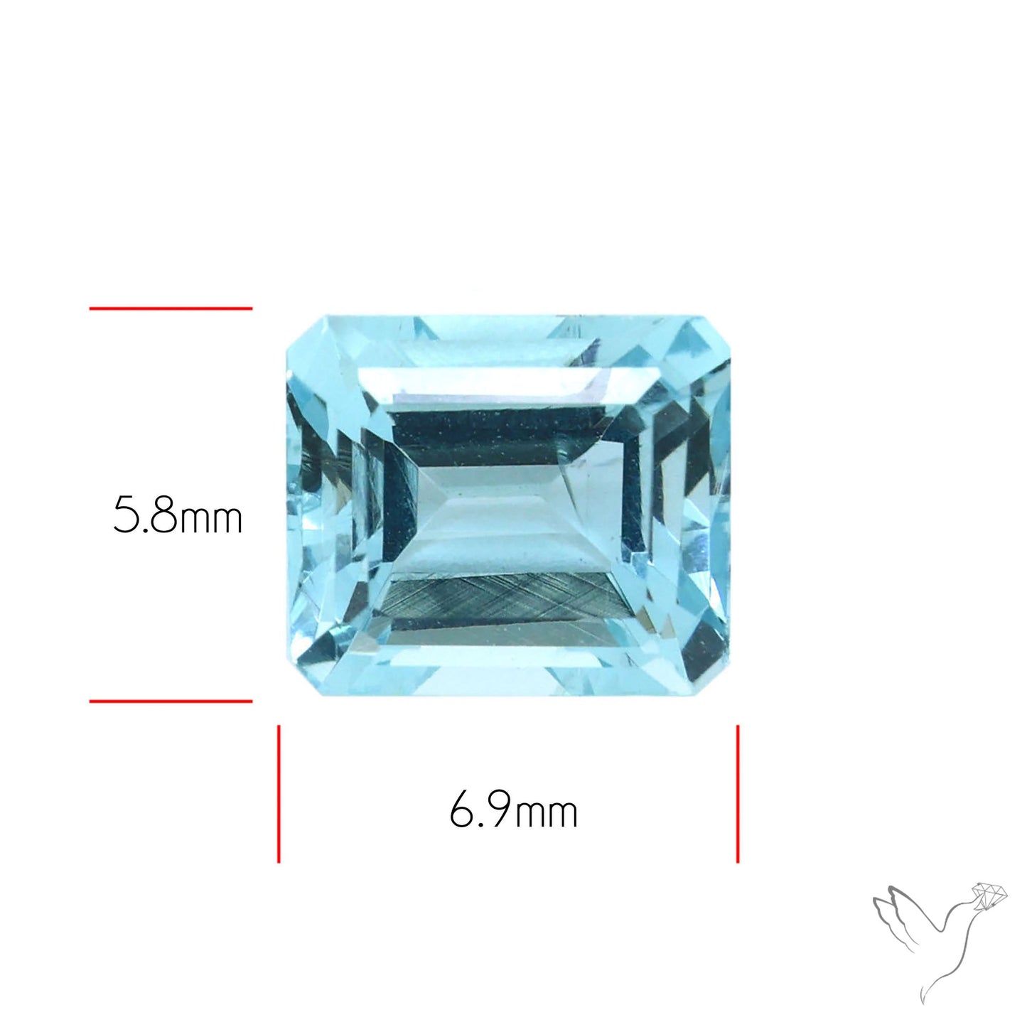 High Grade Aquamarine Faceted Fine Gemstone