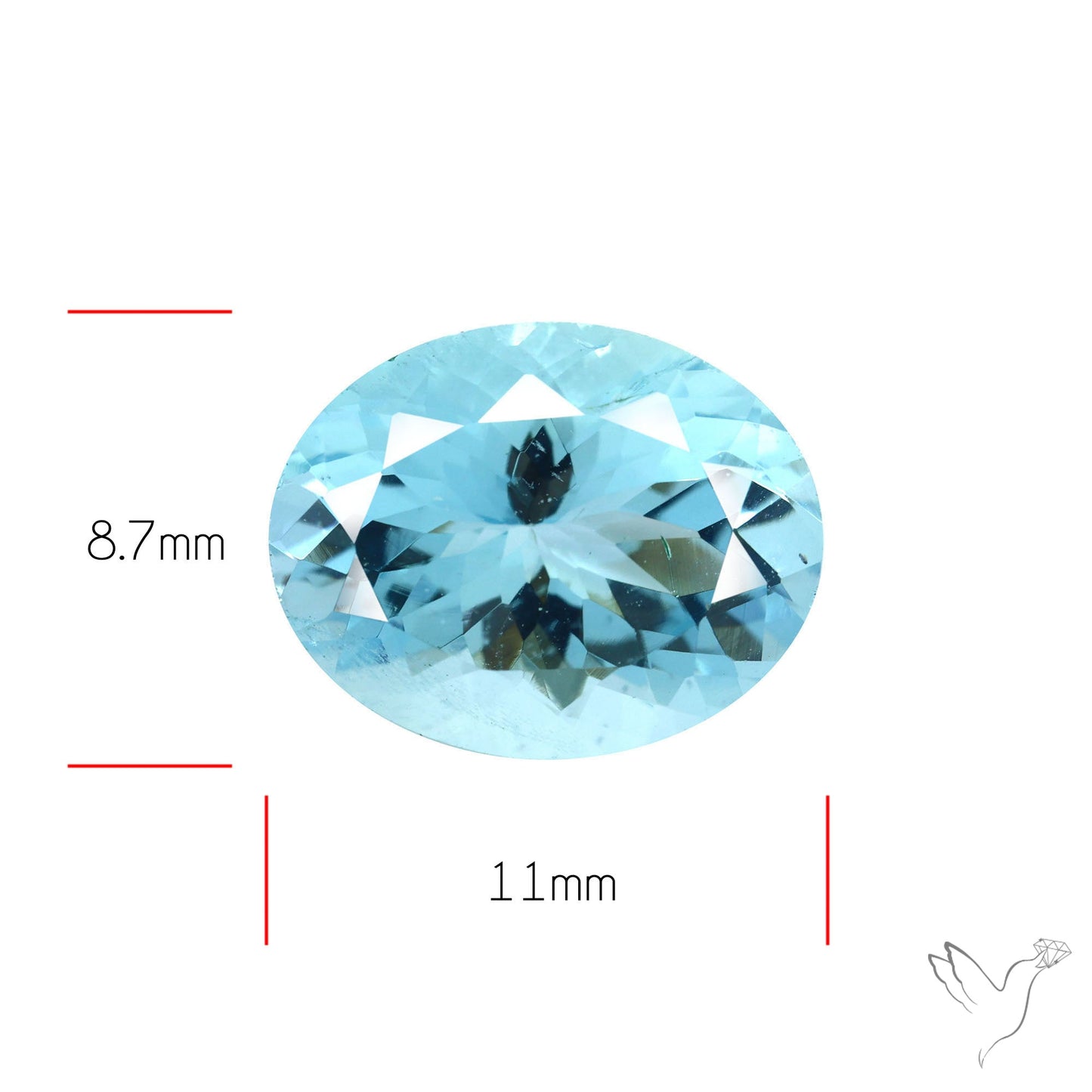 High Grade Aquamarine Faceted Fine Gemstone