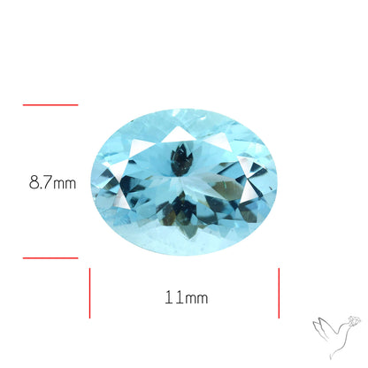 High Grade Aquamarine Faceted Fine Gemstone