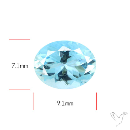 High Grade Aquamarine Faceted Fine Gemstone