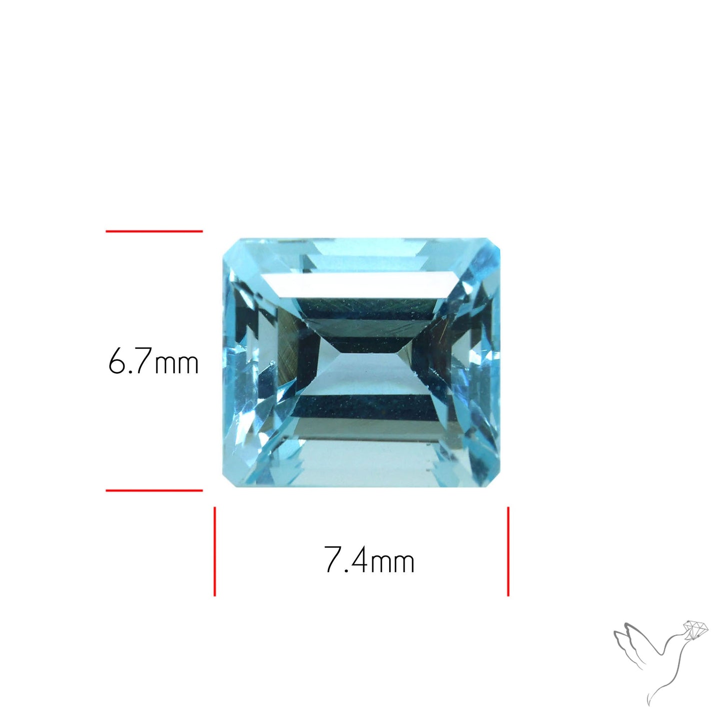 High Grade Aquamarine Faceted Fine Gemstone