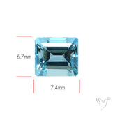 High Grade Aquamarine Faceted Fine Gemstone
