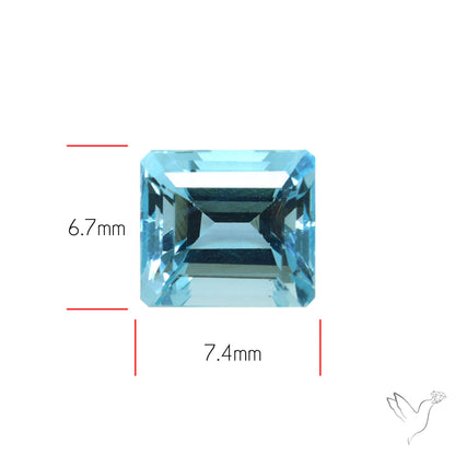 High Grade Aquamarine Faceted Fine Gemstone