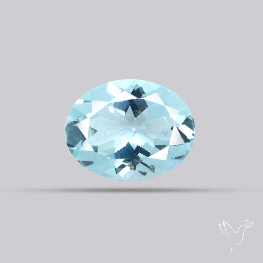 High Grade Aquamarine Faceted Fine Gemstone