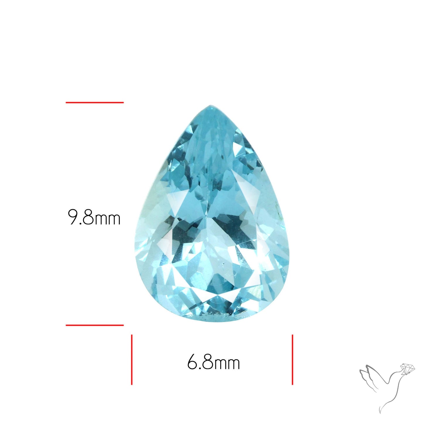 High Grade Aquamarine Faceted Fine Gemstone