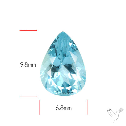 High Grade Aquamarine Faceted Fine Gemstone