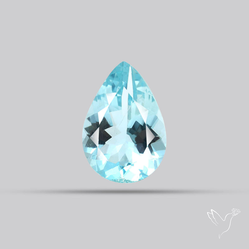 High Grade Aquamarine Faceted Fine Gemstone