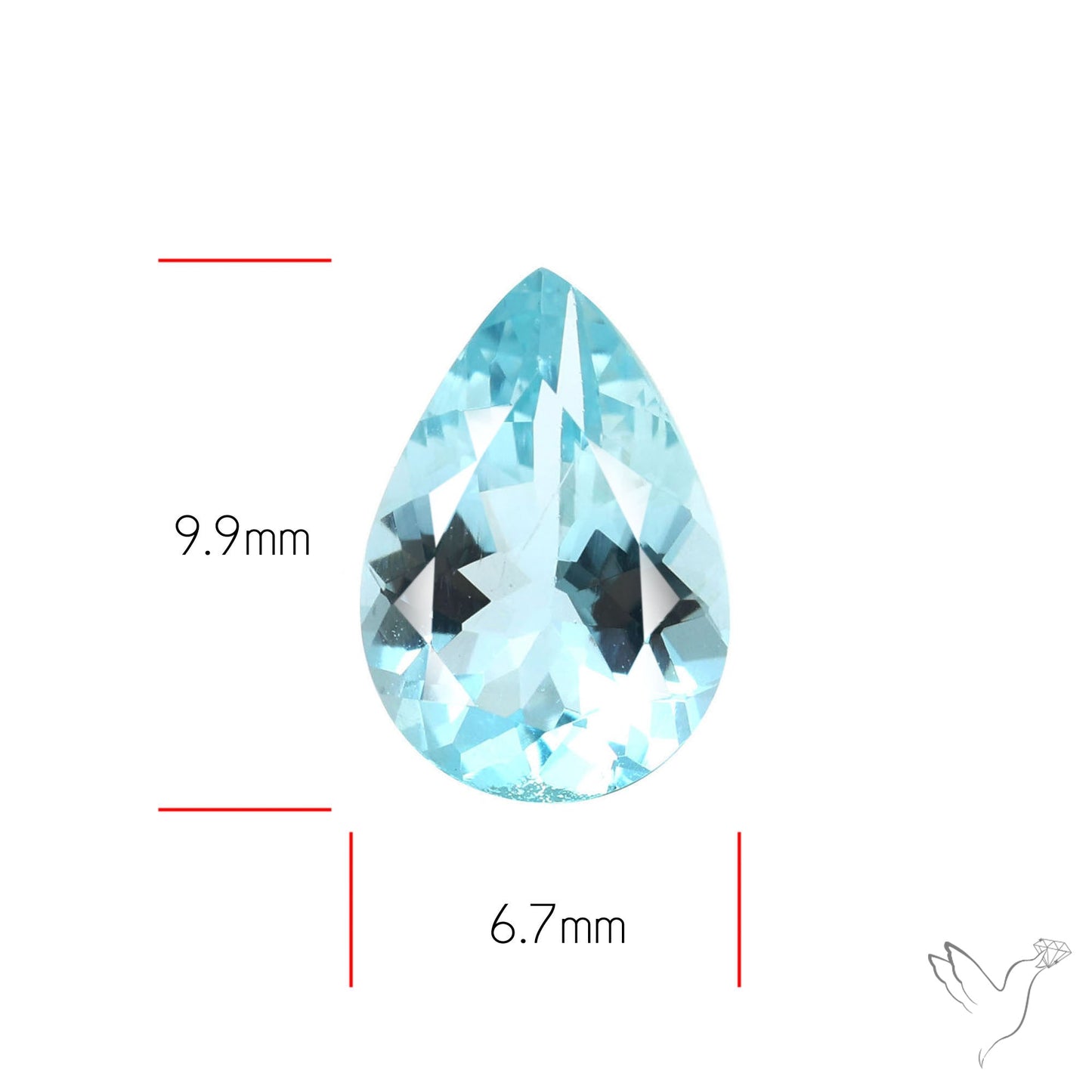 High Grade Aquamarine Faceted Fine Gemstone