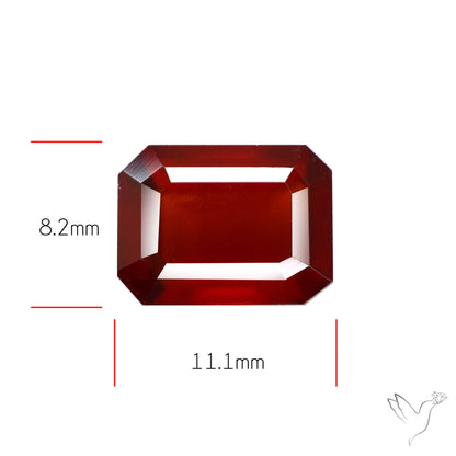 Faceted Hessonite Garnet