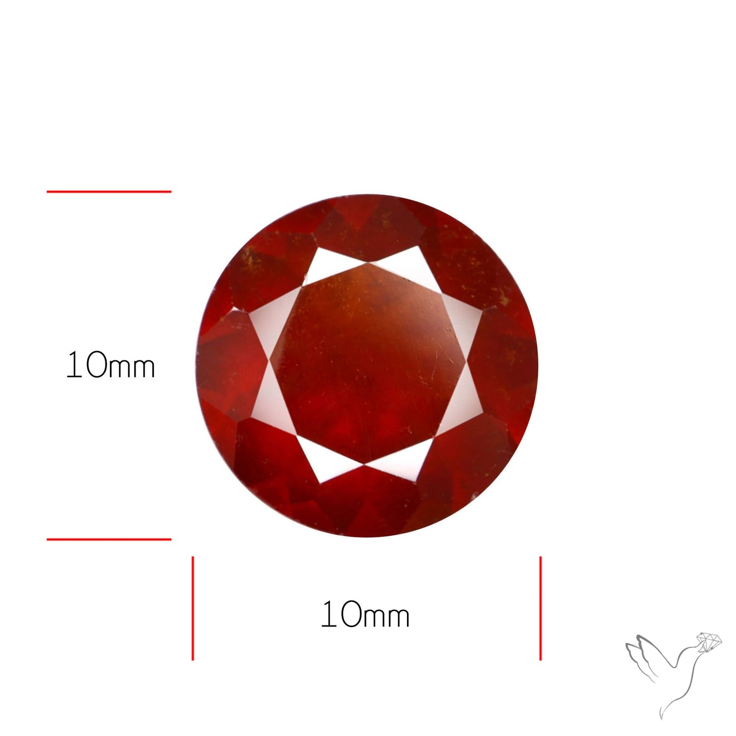 Faceted Hessonite Garnet