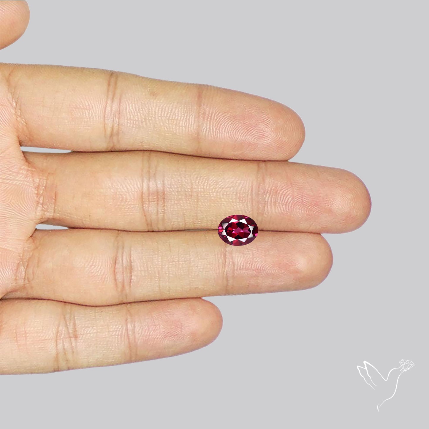 Faceted Rhodolite Garnet