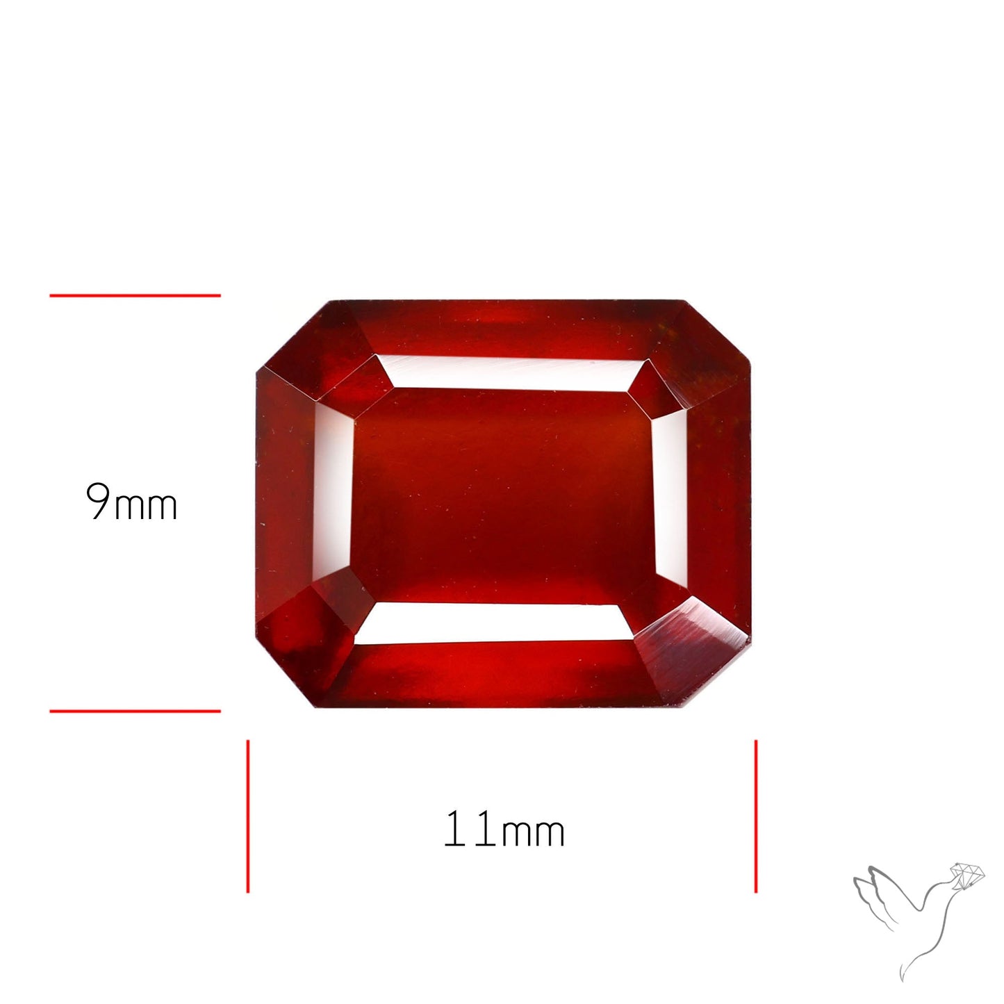 Faceted Hessonite Garnet