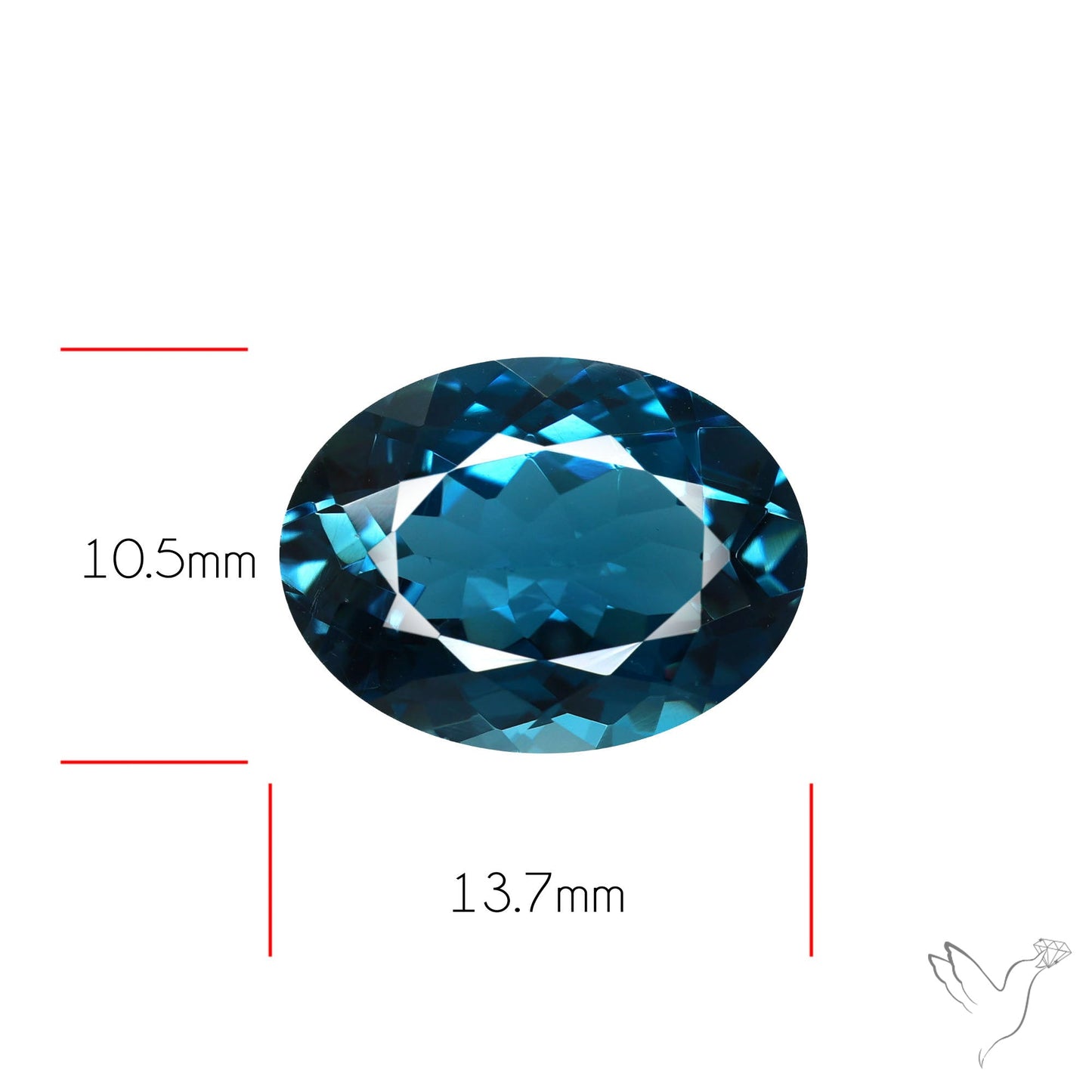 London Blue Topaz High Grade Large Faceted