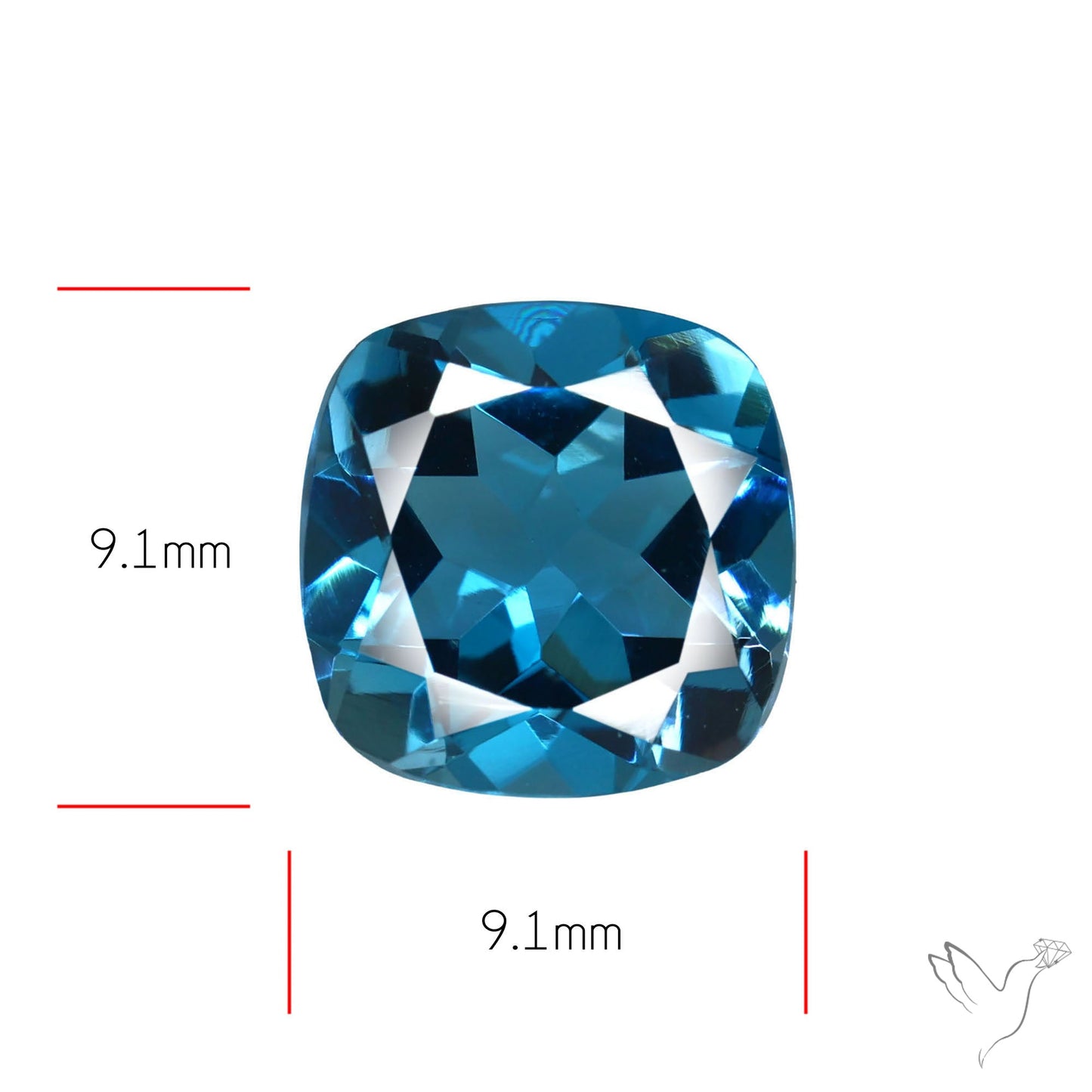 London Blue Topaz High Grade Large Faceted