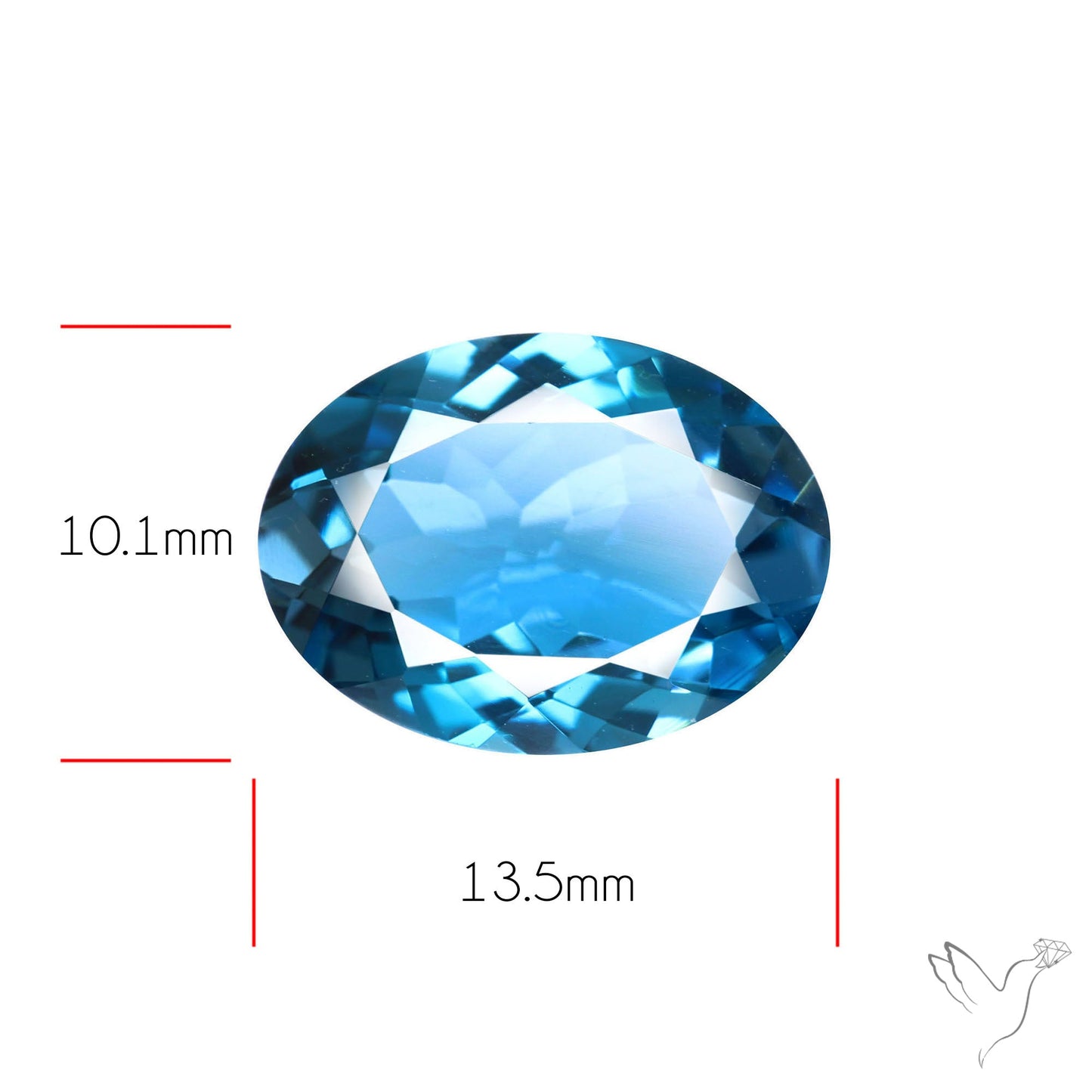 London Blue Topaz High Grade Large Faceted