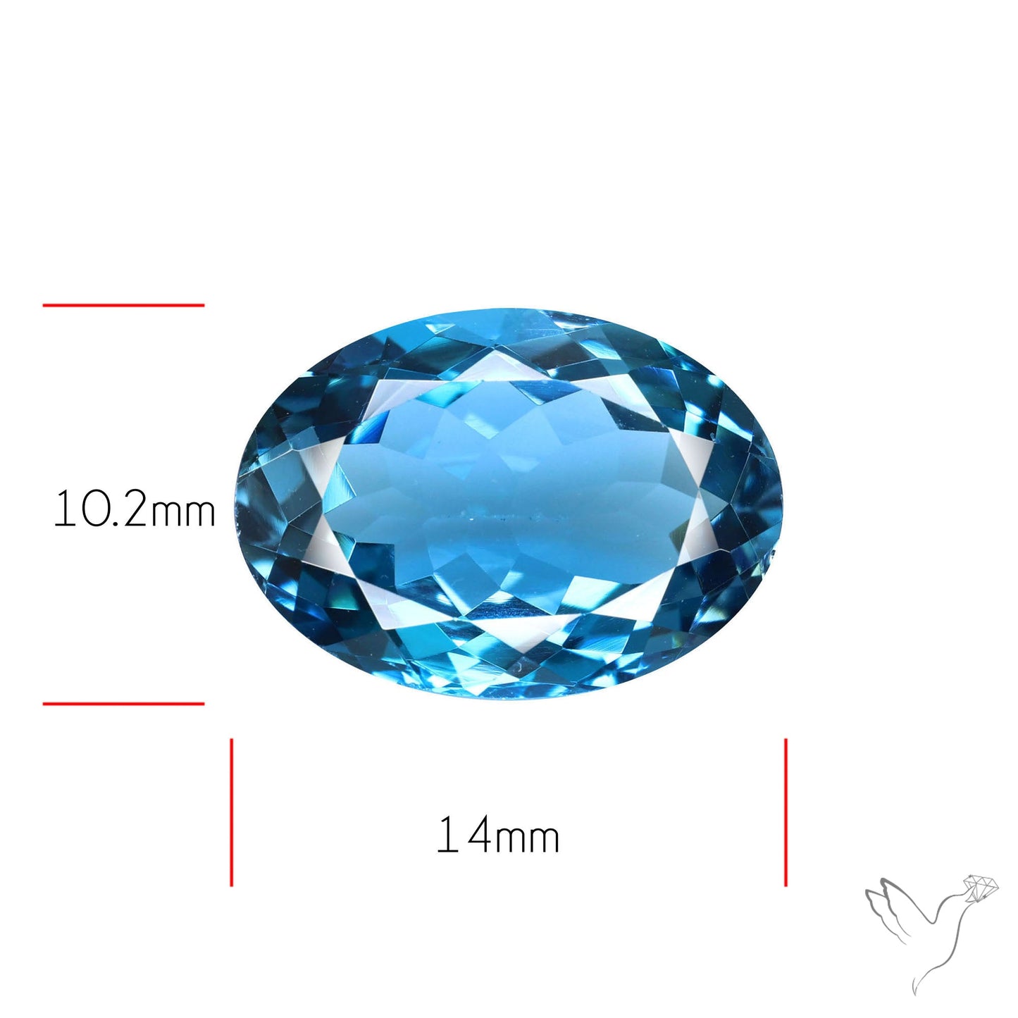 London Blue Topaz High Grade Large Faceted