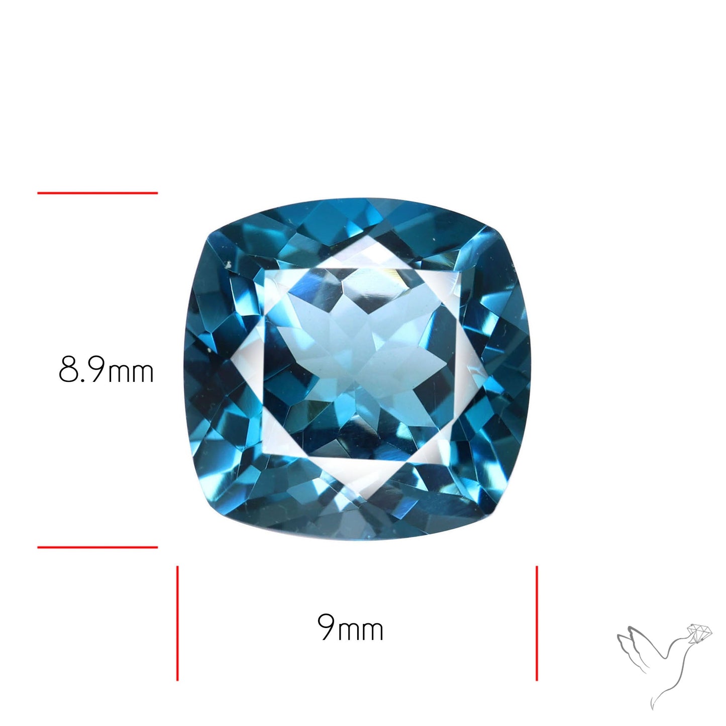 London Blue Topaz High Grade Large Faceted