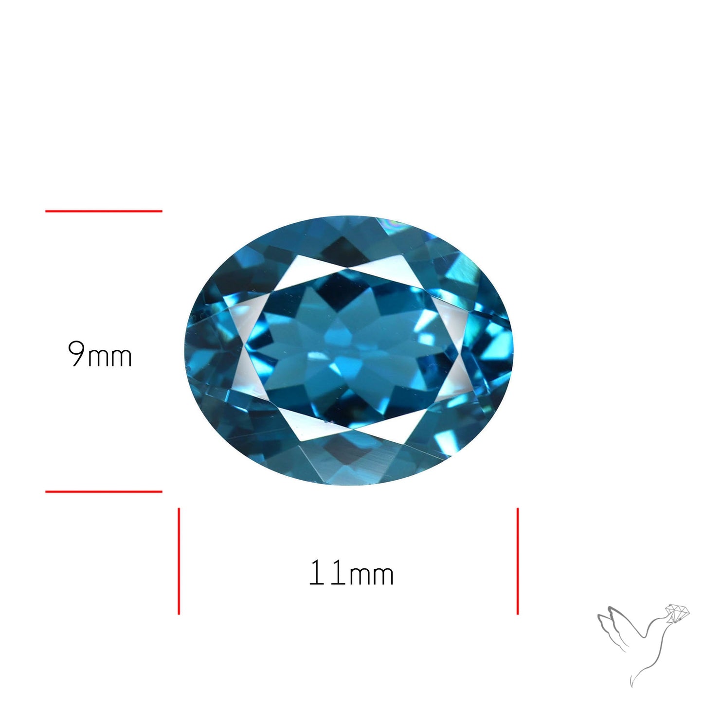 London Blue Topaz High Grade Large Faceted