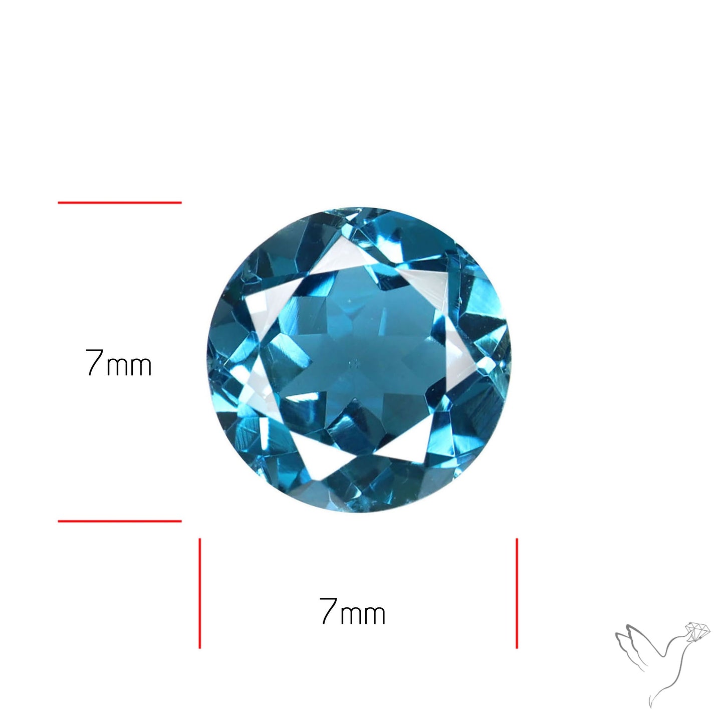 London Blue Topaz High Grade Large Faceted