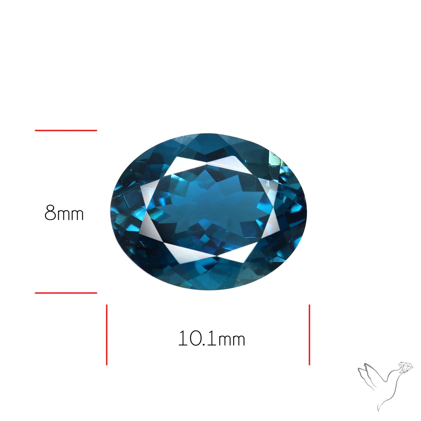 London Blue Topaz High Grade Large Faceted