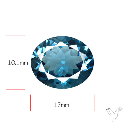 London Blue Topaz High Grade Large Faceted