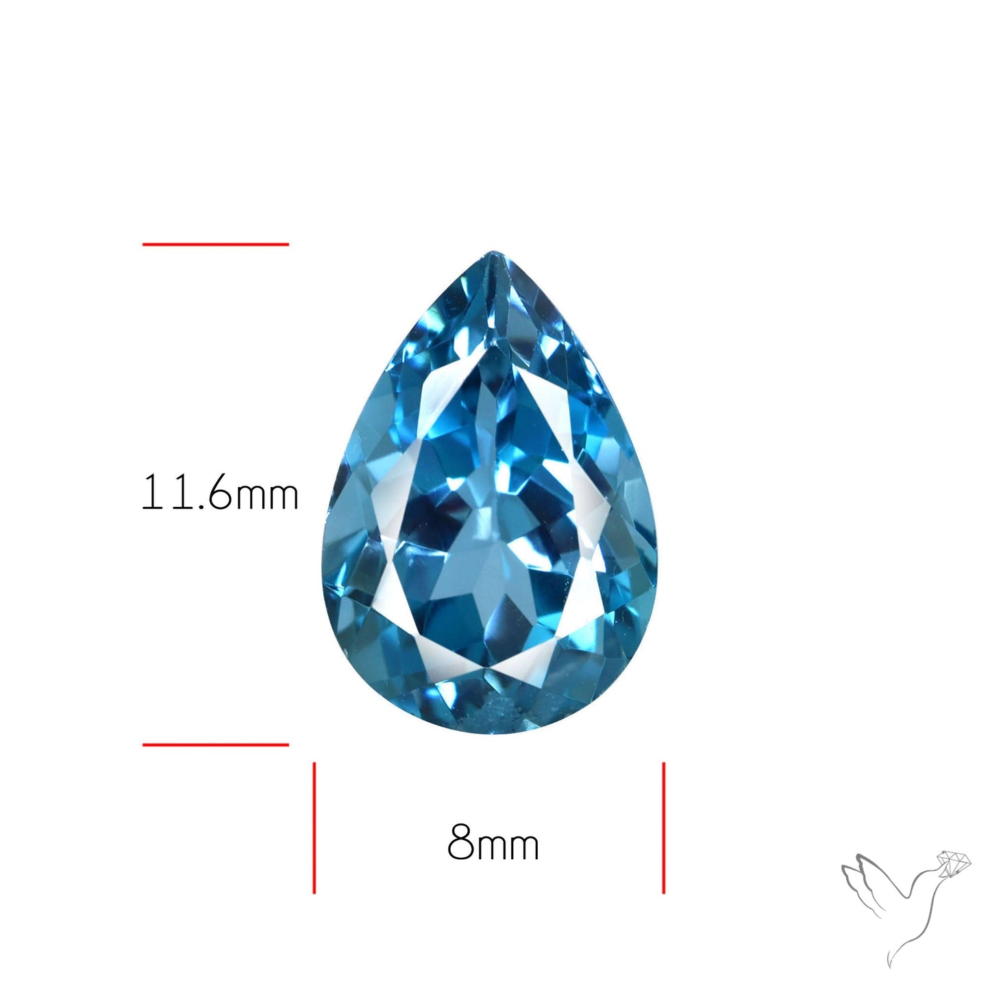London Blue Topaz High Grade Large Faceted