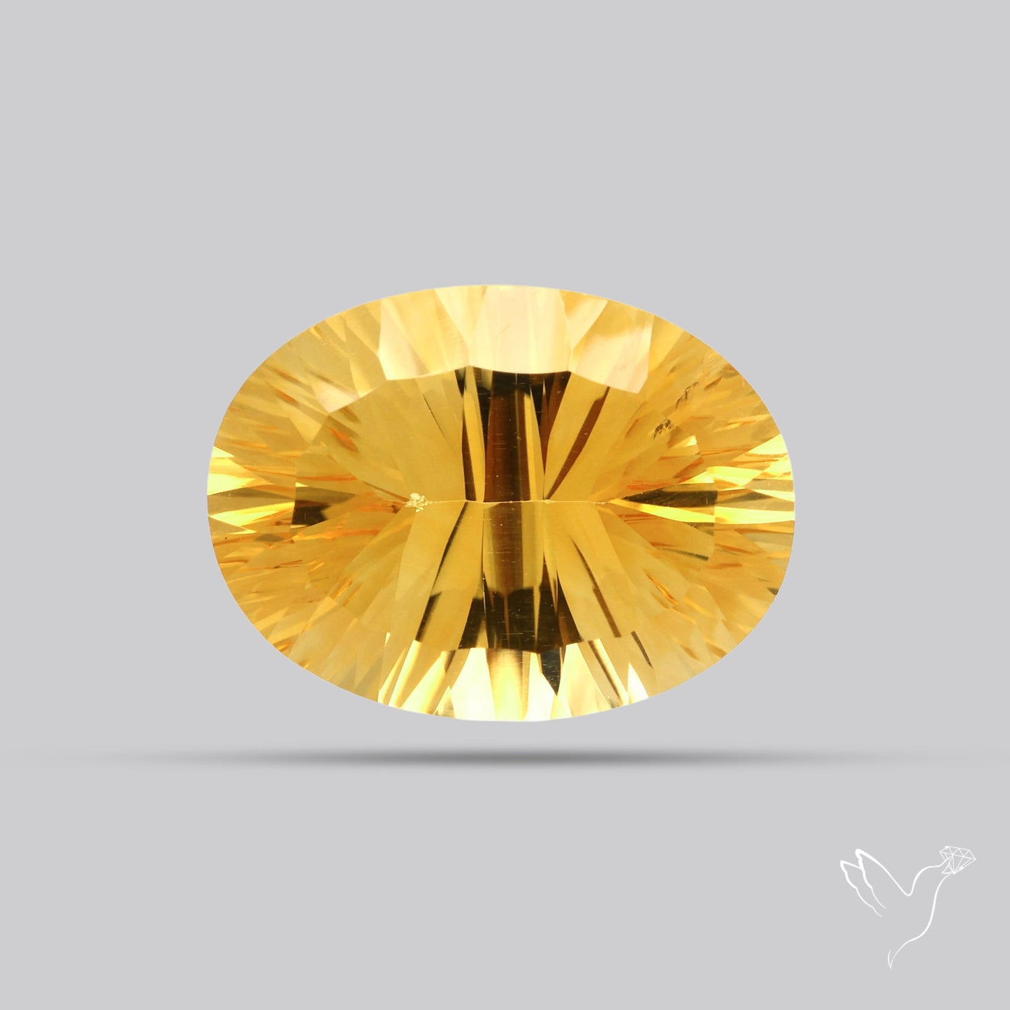 Citrine Millenium Concave Cut Fine Gemstone