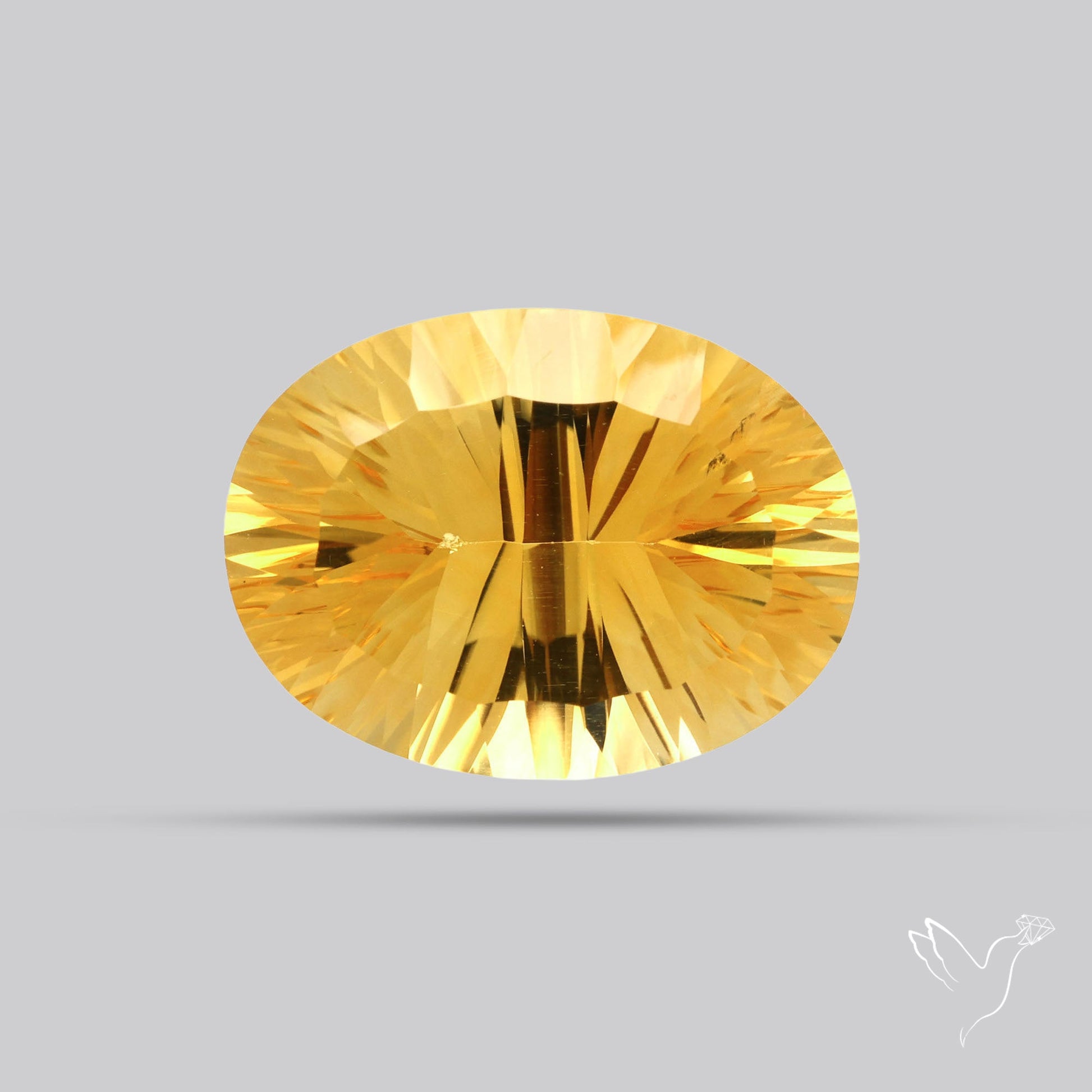 Citrine Millenium Concave Cut Fine Gemstone