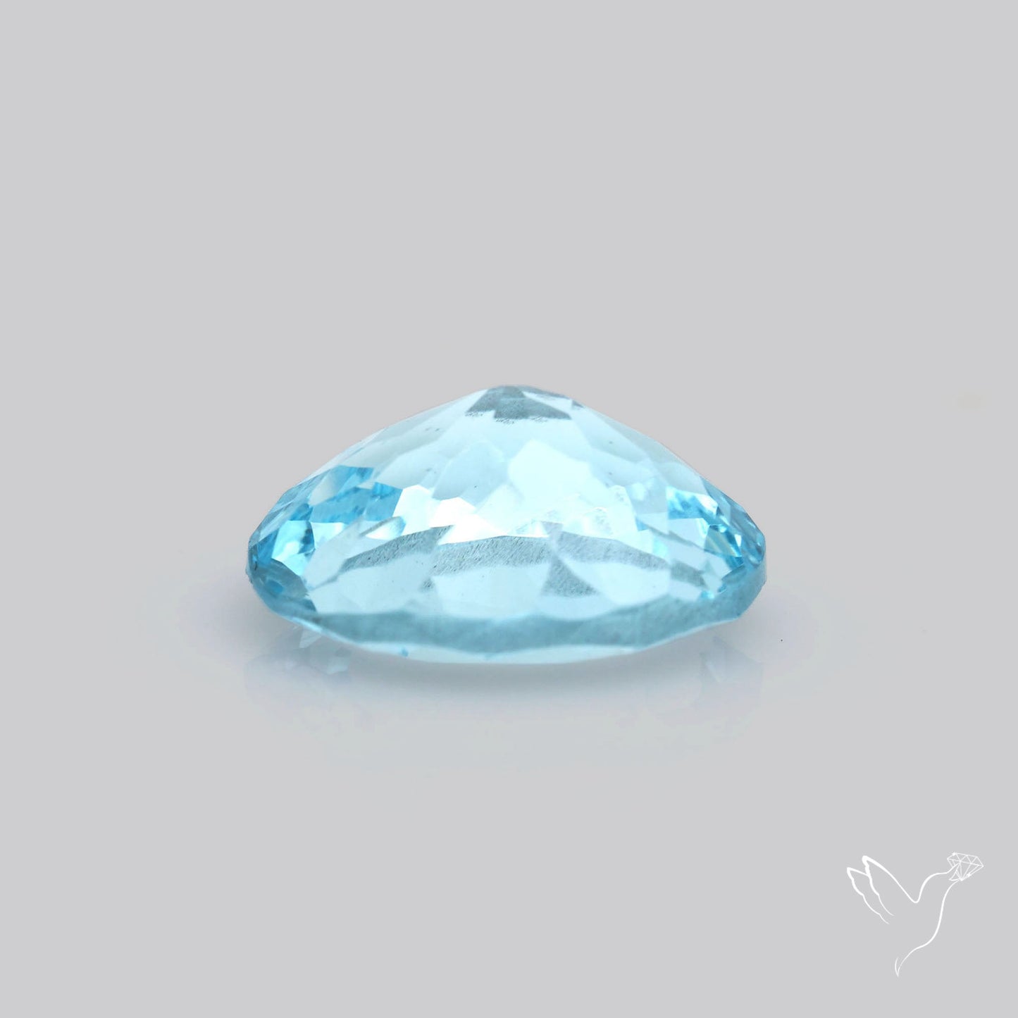 Sky Blue Topaz Concave Cut Fine Gemstone