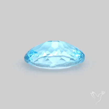 Sky Blue Topaz Concave Cut Fine Gemstone