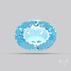 Sky Blue Topaz Concave Cut Fine Gemstone