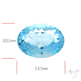 Sky Blue Topaz Concave Cut Fine Gemstone