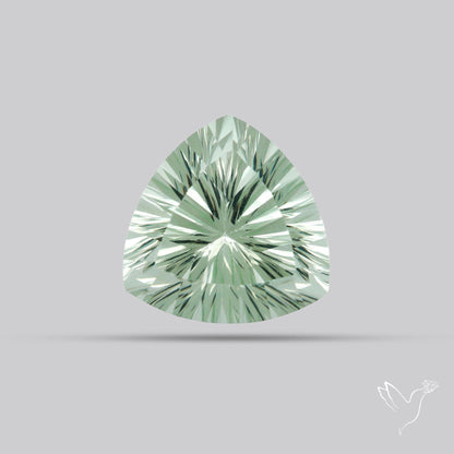 Green Prasiolite Concave Cut High Grade Fine Gemstone