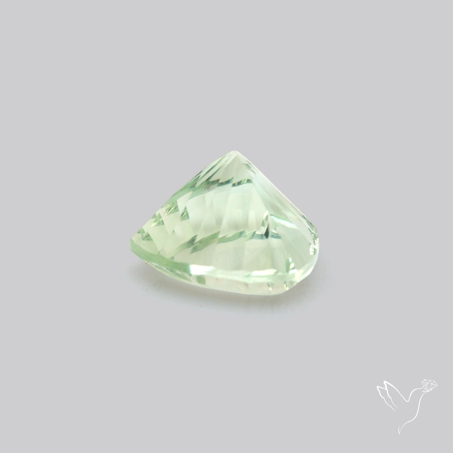 Green Prasiolite Concave Cut High Grade Fine Gemstone