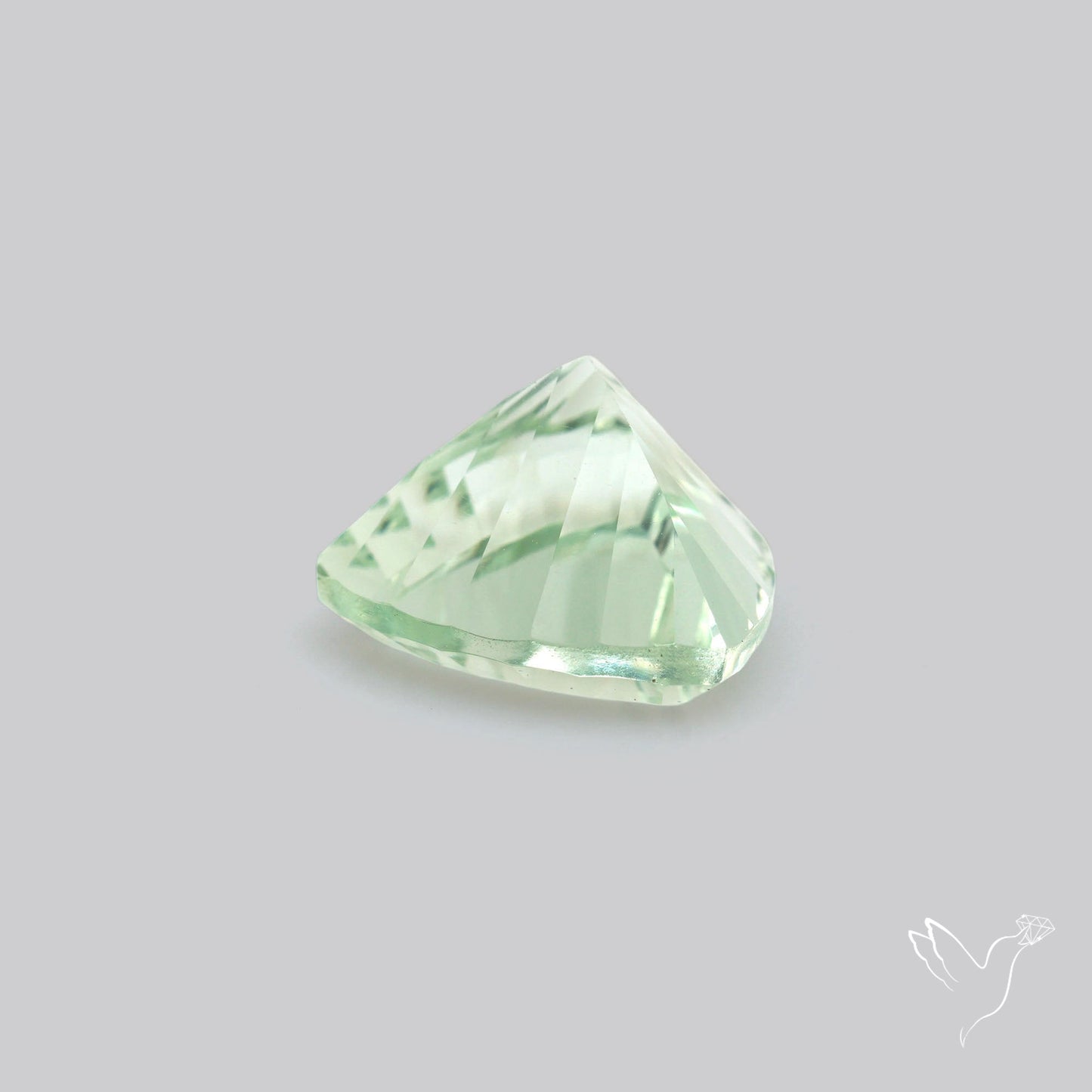 Green Prasiolite Concave Cut High Grade Fine Gemstone