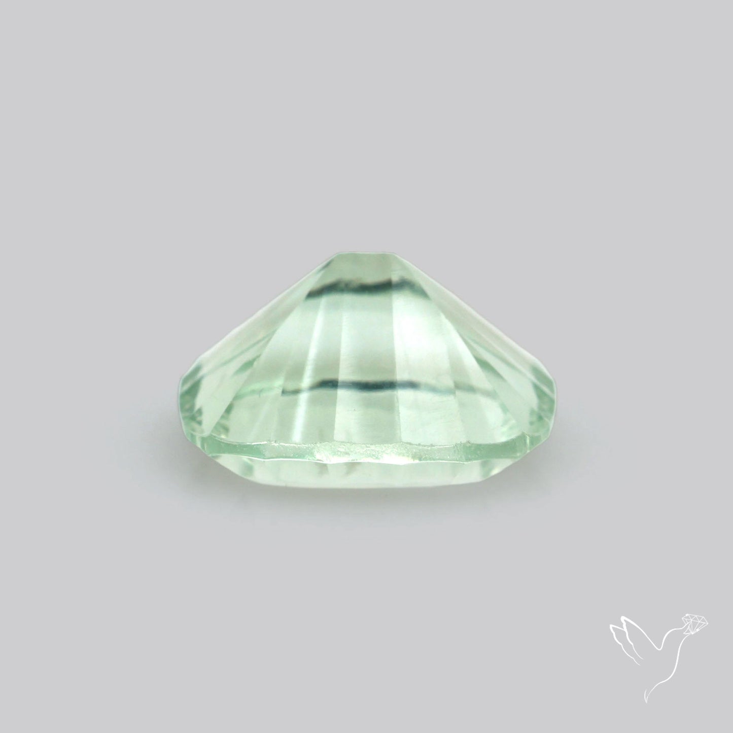 Green Prasiolite Concave Cut High Grade Fine Gemstone