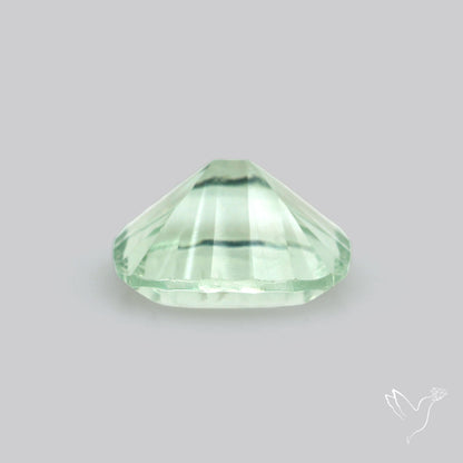 Green Prasiolite Concave Cut High Grade Fine Gemstone