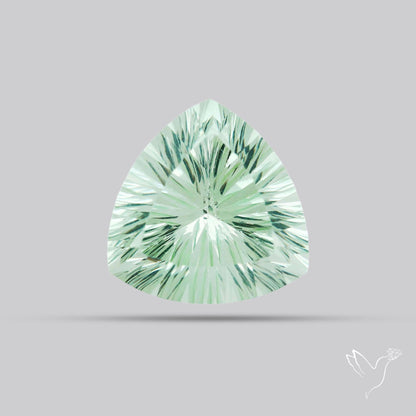 Green Prasiolite Concave Cut High Grade Fine Gemstone