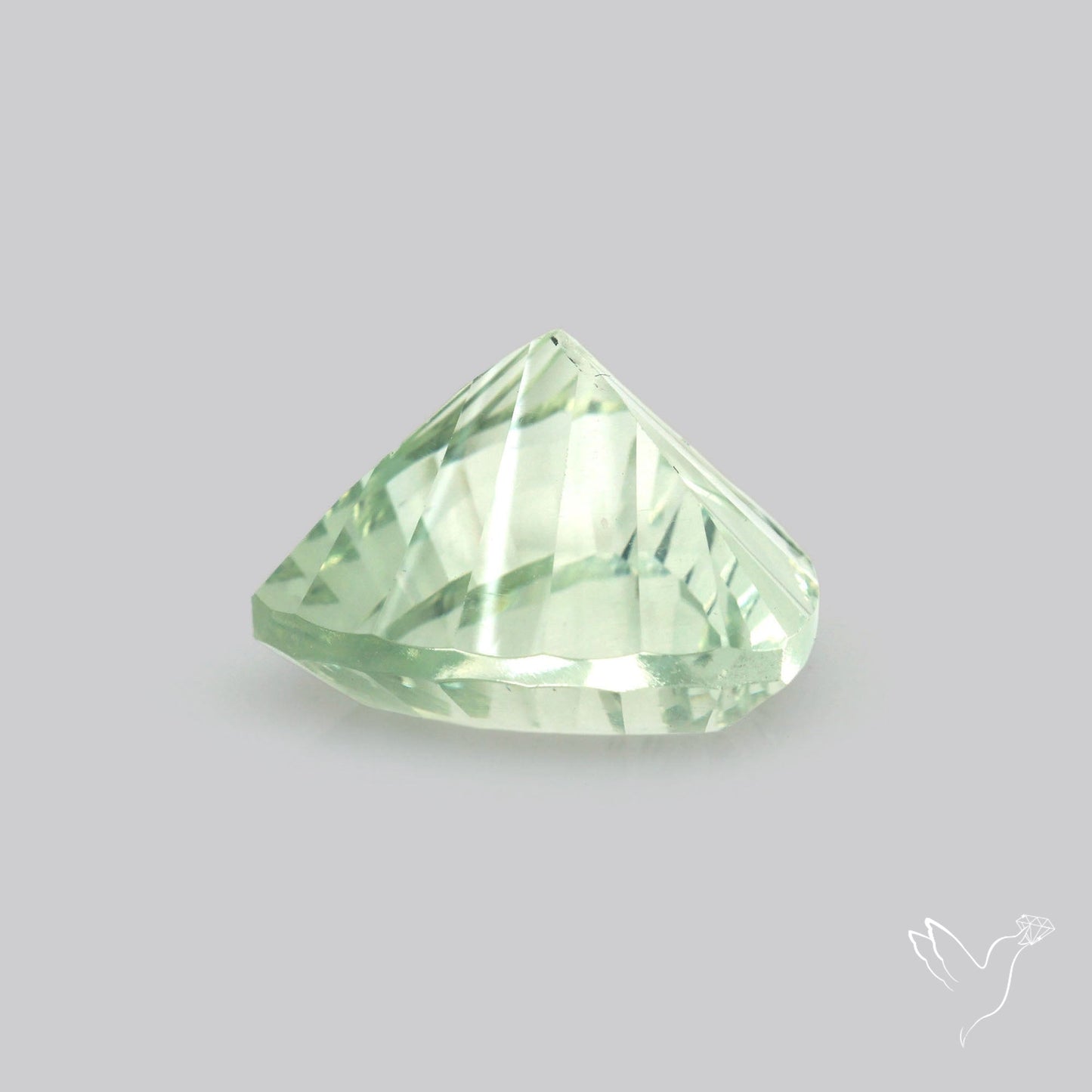 Green Prasiolite Concave Cut High Grade Fine Gemstone