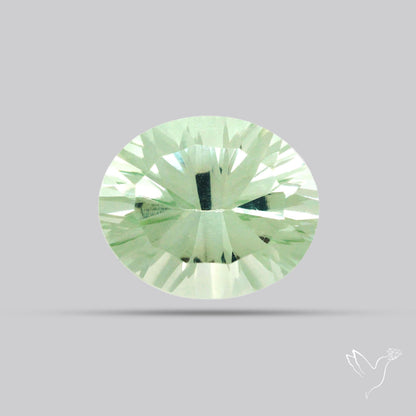 Green Prasiolite Concave Cut High Grade Fine Gemstone
