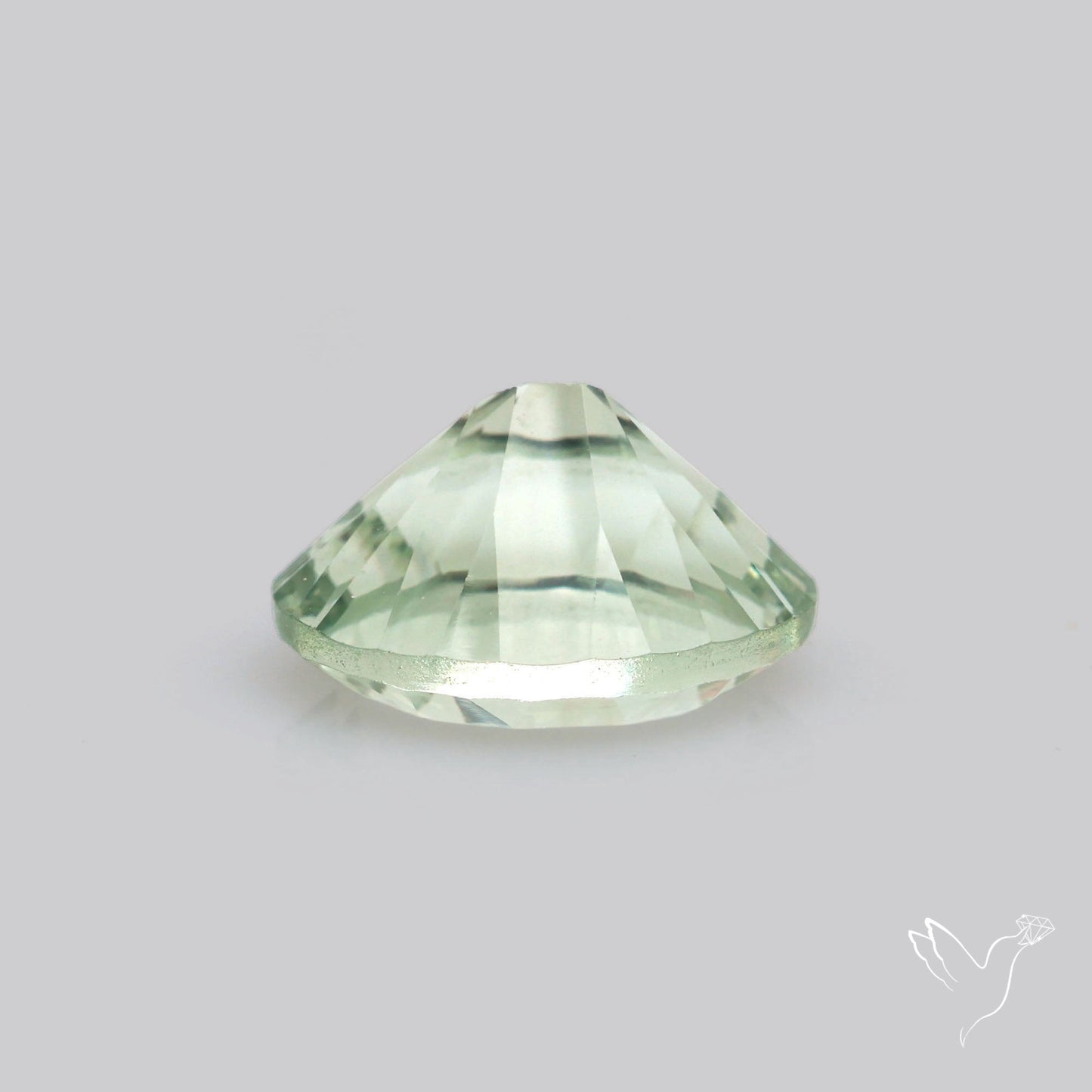 Green Prasiolite Concave Cut High Grade Fine Gemstone