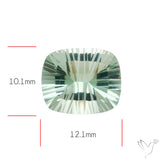 Green Prasiolite Concave Cut High Grade Fine Gemstone