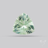 Green Prasiolite Concave Cut High Grade Fine Gemstone