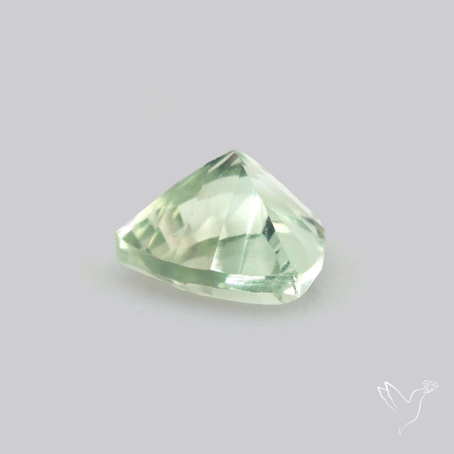 Green Prasiolite Concave Cut High Grade Fine Gemstone