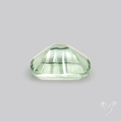 Green Prasiolite Concave Cut High Grade Fine Gemstone