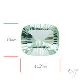 Green Prasiolite Concave Cut High Grade Fine Gemstone