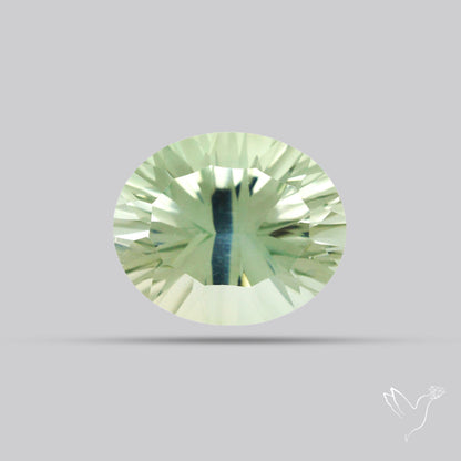 Green Prasiolite Concave Cut High Grade Fine Gemstone
